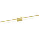 Vega Minor LED 48 inch Brushed Gold Vanity Light Wall Light in Universal Voltage